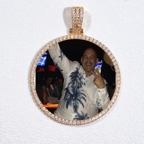 MEDIUM 3D CIRCLE CUSTOM PICTURE PENDANT