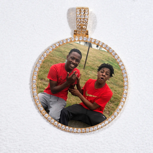 MEDIUM 3D CIRCLE CUSTOM PICTURE PENDANT