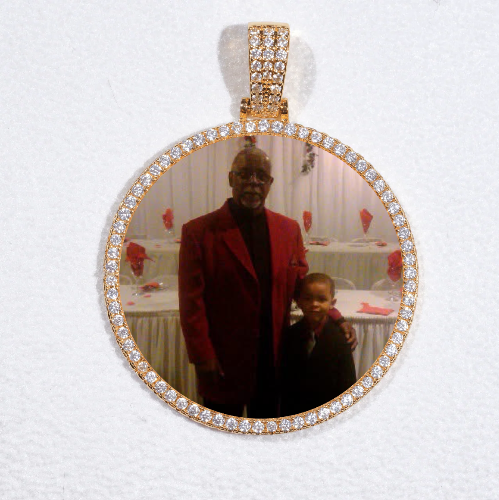 MEDIUM 3D CIRCLE CUSTOM PICTURE PENDANT