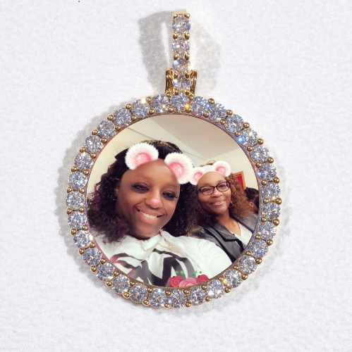3D CIRCLE CUSTOM PICTURE PENDANT SMALL SIZE