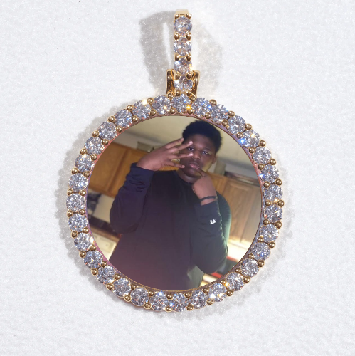 3D CIRCLE CUSTOM PICTURE PENDANT SMALL SIZE