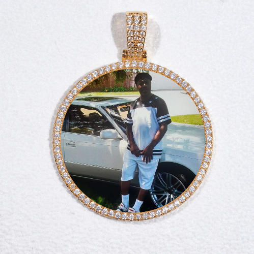 MEDIUM 3D CIRCLE CUSTOM PICTURE PENDANT