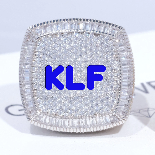 CUSTOM LETTER 3D ICED RING