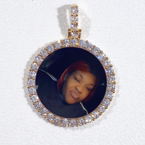 3D CIRCLE CUSTOM PICTURE PENDANT SMALL SIZE