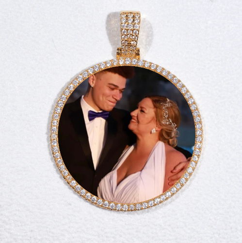 MEDIUM 3D CIRCLE CUSTOM PICTURE PENDANT
