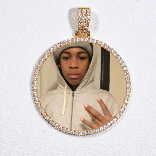 MEDIUM 3D CIRCLE CUSTOM PICTURE PENDANT
