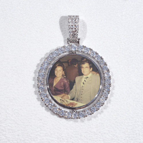 3D Spinning 2-Faced Custom Picture Pendant