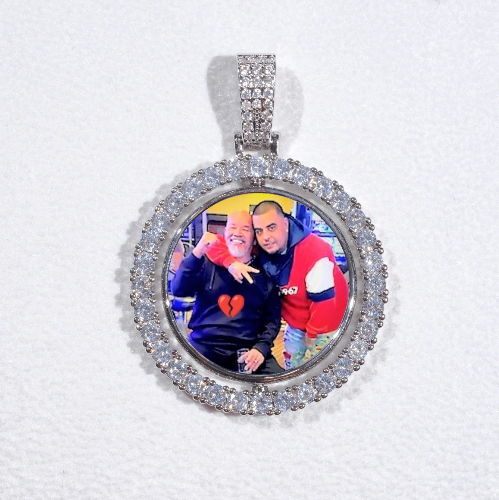 3D Spinning 2-Faced Custom Picture Pendant