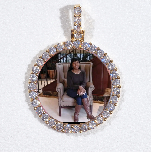 3D CIRCLE CUSTOM PICTURE PENDANT SMALL SIZE