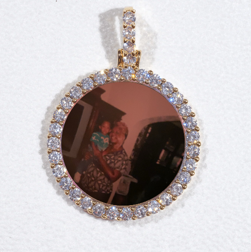3D CIRCLE CUSTOM PICTURE PENDANT SMALL SIZE