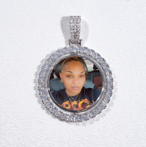 3D Spinning 2-Faced Custom Picture Pendant