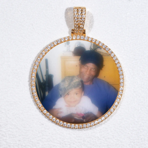 MEDIUM 3D CIRCLE CUSTOM PICTURE PENDANT