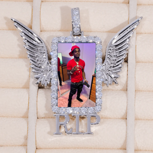 RIP WING 3D CUSTOM PICTURE PENDANT