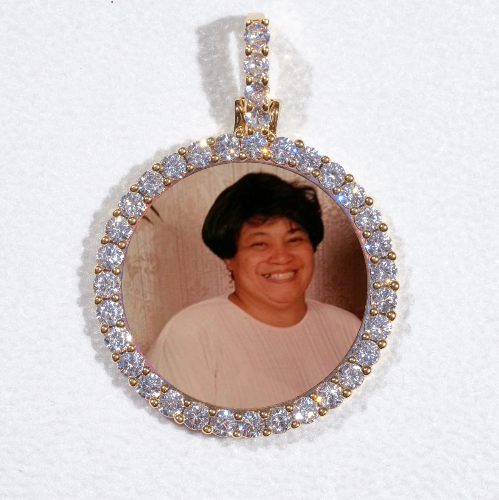 3D CIRCLE CUSTOM PICTURE PENDANT SMALL SIZE