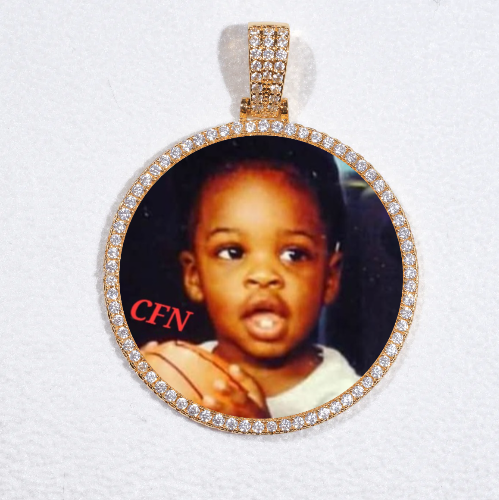 MEDIUM 3D CIRCLE CUSTOM PICTURE PENDANT