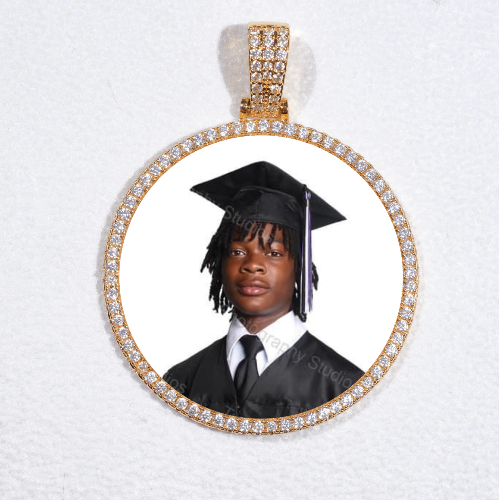 MEDIUM 3D CIRCLE CUSTOM PICTURE PENDANT