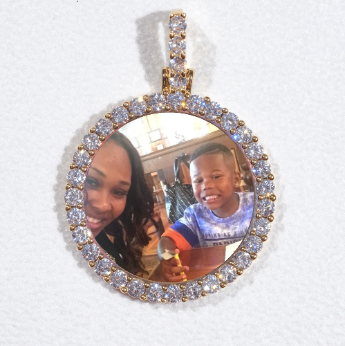 3D CIRCLE CUSTOM PICTURE PENDANT SMALL SIZE