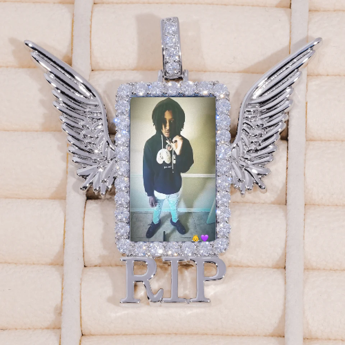 RIP WING 3D CUSTOM PICTURE PENDANT