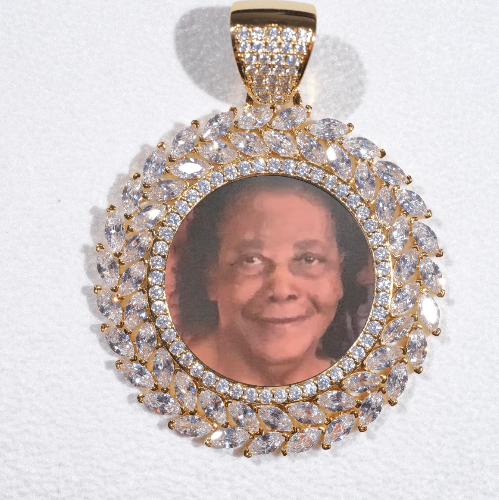 Large 3D Wheat Ear Custom Picture Pendant