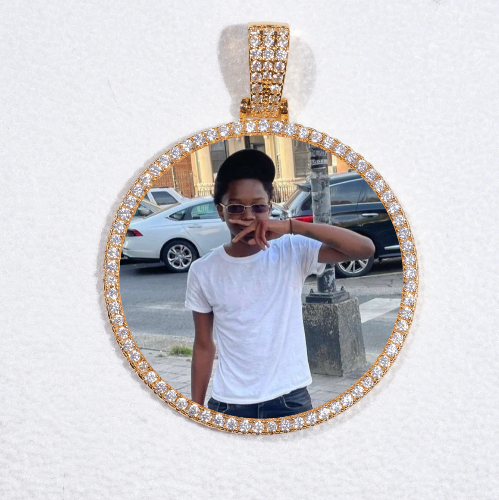 MEDIUM 3D CIRCLE CUSTOM PICTURE PENDANT