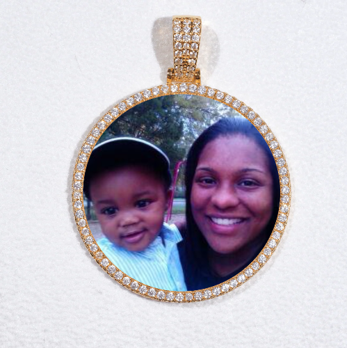MEDIUM 3D CIRCLE CUSTOM PICTURE PENDANT