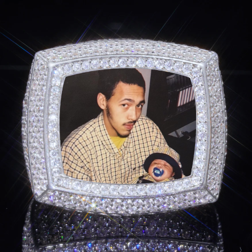 3D CUSTOM PICTURE ICED RING