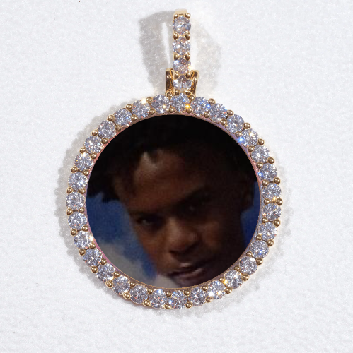 3D CIRCLE CUSTOM PICTURE PENDANT SMALL SIZE