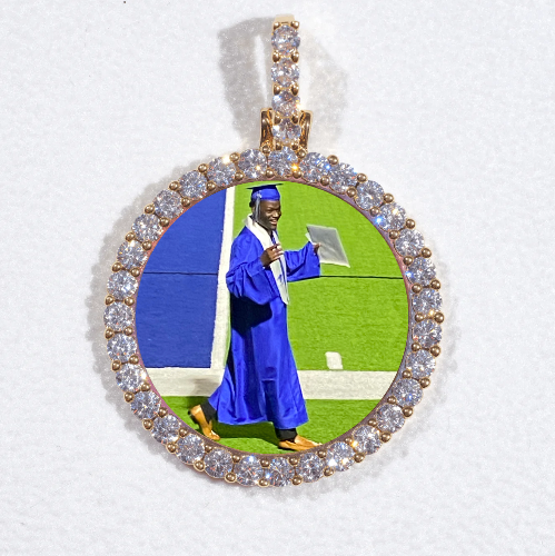 3D CIRCLE CUSTOM PICTURE PENDANT SMALL SIZE