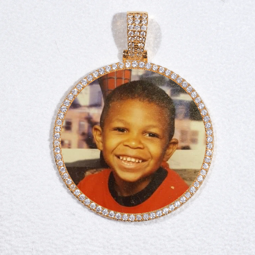 MEDIUM 3D CIRCLE CUSTOM PICTURE PENDANT