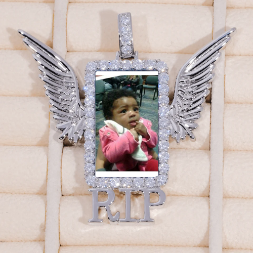 RIP WING 3D CUSTOM PICTURE PENDANT