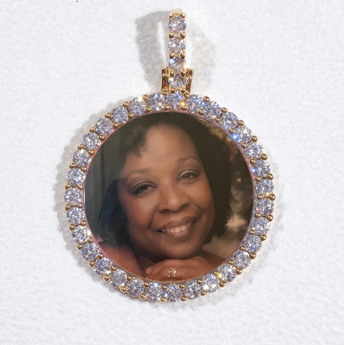 3D CIRCLE CUSTOM PICTURE PENDANT SMALL SIZE