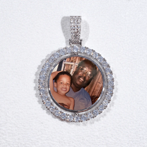 3D Spinning 2-Faced Custom Picture Pendant