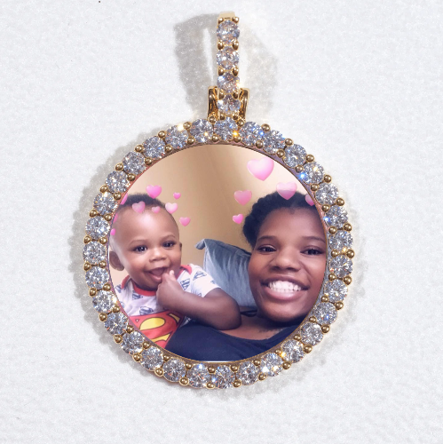 3D CIRCLE CUSTOM PICTURE PENDANT SMALL SIZE