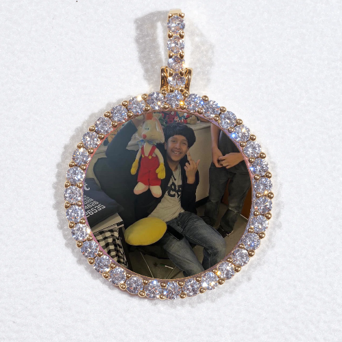 3D CIRCLE CUSTOM PICTURE PENDANT SMALL SIZE