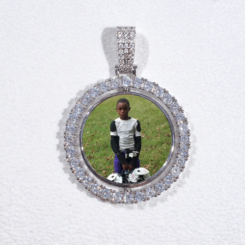 3D Spinning 2-Faced Custom Picture Pendant