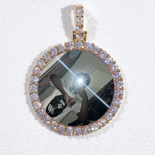 3D CIRCLE CUSTOM PICTURE PENDANT SMALL SIZE