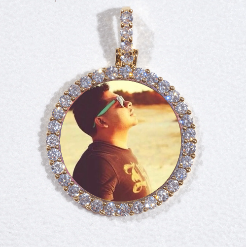 3D CIRCLE CUSTOM PICTURE PENDANT SMALL SIZE