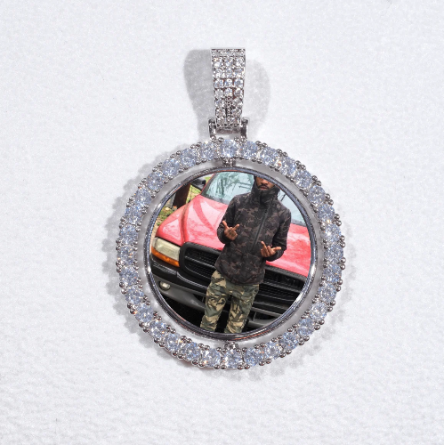 3D Spinning 2-Faced Custom Picture Pendant