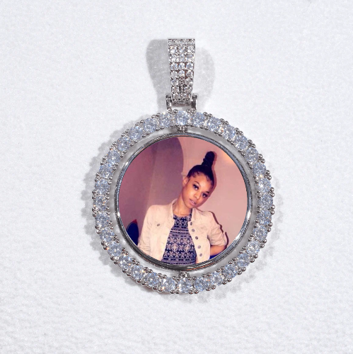 3D Spinning 2-Faced Custom Picture Pendant