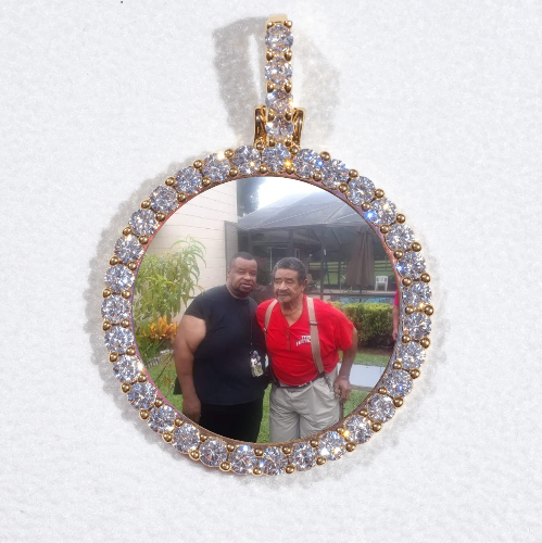 3D CIRCLE CUSTOM PICTURE PENDANT SMALL SIZE