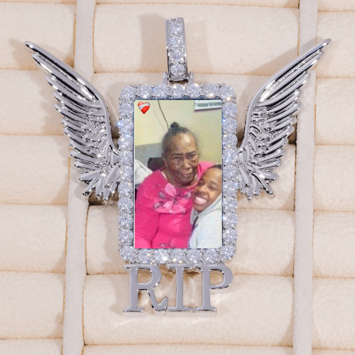 RIP WING 3D CUSTOM PICTURE PENDANT