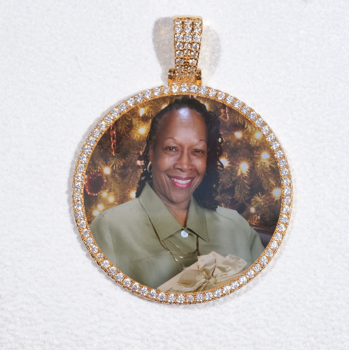 MEDIUM 3D CIRCLE CUSTOM PICTURE PENDANT