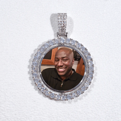 3D Spinning 2-Faced Custom Picture Pendant