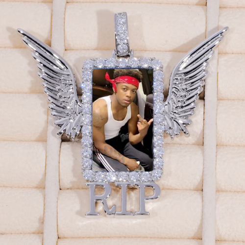 RIP WING 3D CUSTOM PICTURE PENDANT