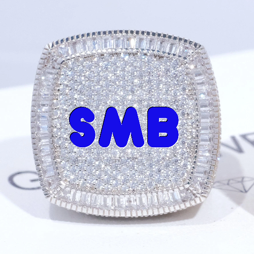 CUSTOM LETTER 3D ICED RING