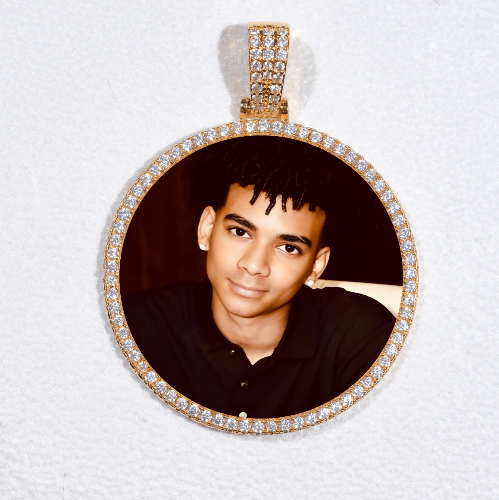 MEDIUM 3D CIRCLE CUSTOM PICTURE PENDANT
