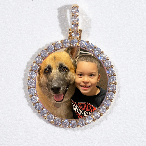 3D CIRCLE CUSTOM PICTURE PENDANT SMALL SIZE