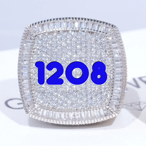 CUSTOM LETTER 3D ICED RING