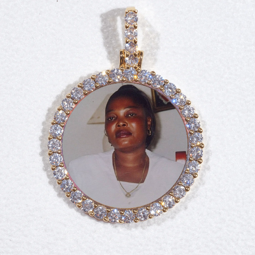 3D CIRCLE CUSTOM PICTURE PENDANT SMALL SIZE