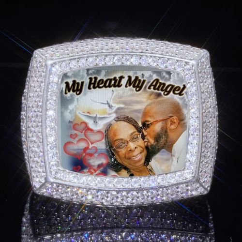 3D CUSTOM PICTURE ICED RING